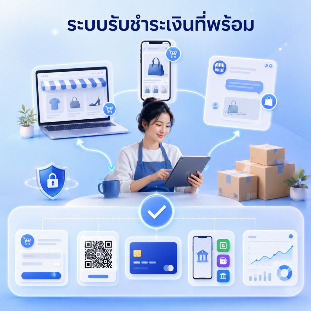 มีช่องทางขายของตัวเองแล้ว ต้องมีระบบรับชำระเงินที่พร้อมด้วย